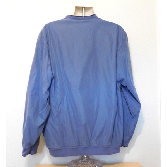 Izod XTreme Function Golfwear Windbreaker Jacket XL Blue Pullover Long Sleeve - Picture 9 of 12